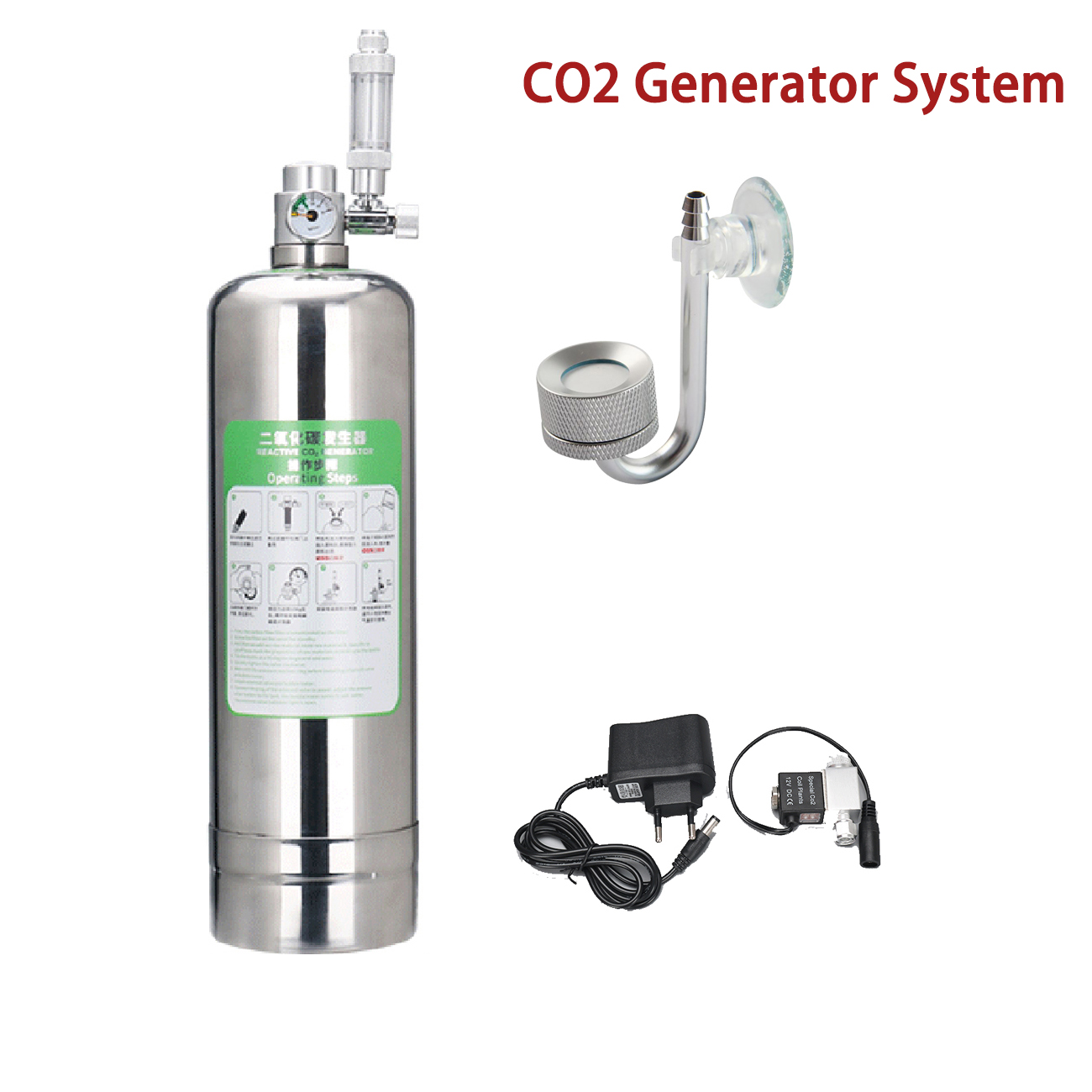 Aquarium Plant Order - Aquarium CO2 Generator system Kit Stainless