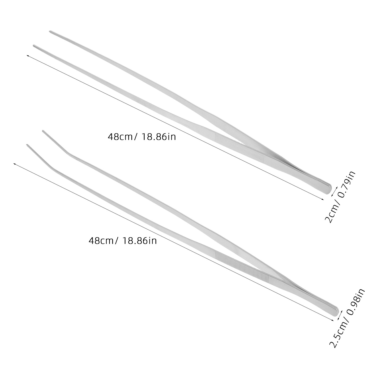 2Pcs Long Tweezers Stainless S - огляд і ціна Planted Aquarium Care