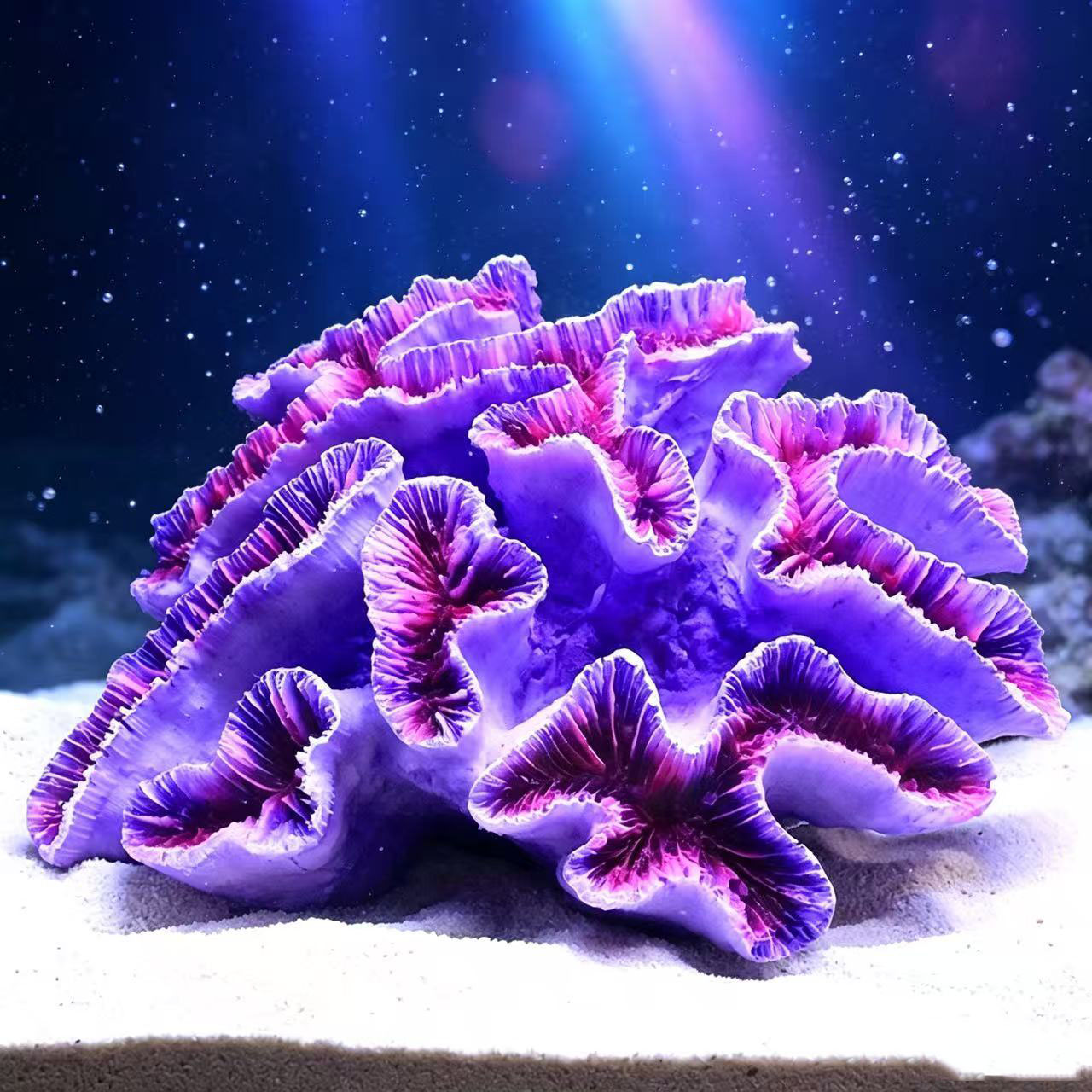 Artificial Lettuce Coral Fish  - огляд і ціна Aquarium Planted Background