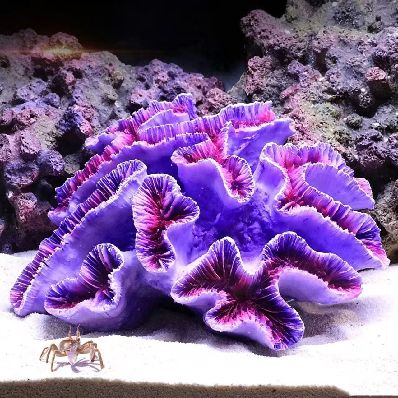 Artificial Lettuce Coral Fish  - огляд і ціна Aquarium Planted Background