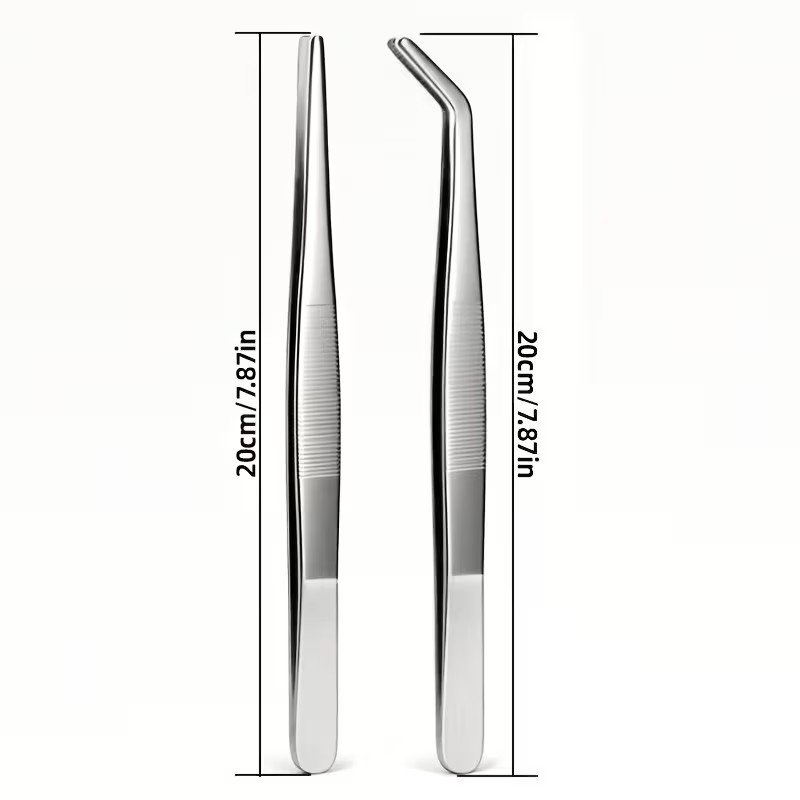 2pcs 20cm Stainless Steel Twee - огляд і ціна Planted Aquarium Care