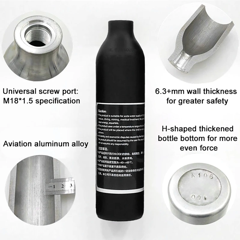 High Pressure Bottle Thread M1 - огляд і ціна Aquarium Plant Order